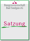 Satzung der Baugenossenschaft Bad Saulgau